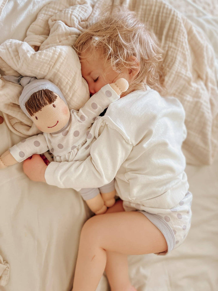 Jill Dress-Up Doll - Lavender Dot