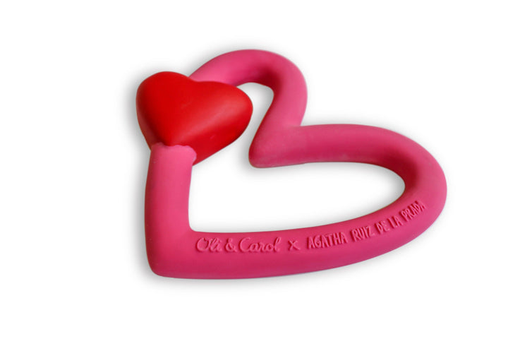 Heart Bracelet – Natural Rubber Teether & Bath Toy