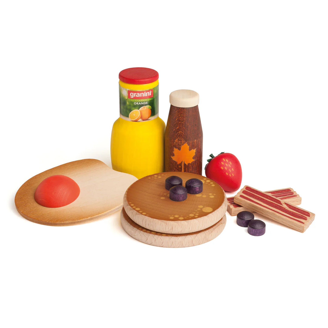 American Breakfast Assortment - Wooden Food
