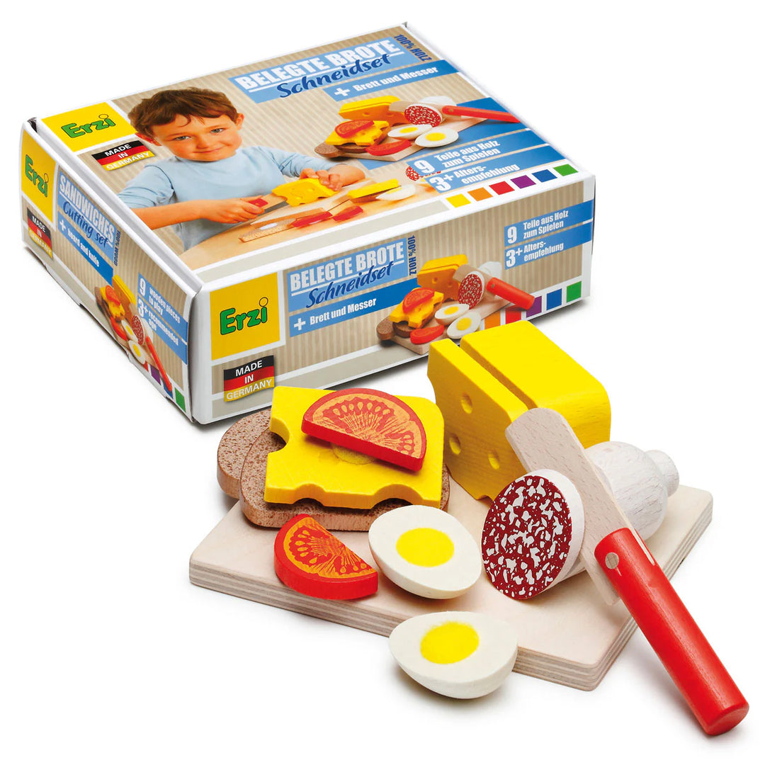 Sandwich Cutting Set - Wooden Food