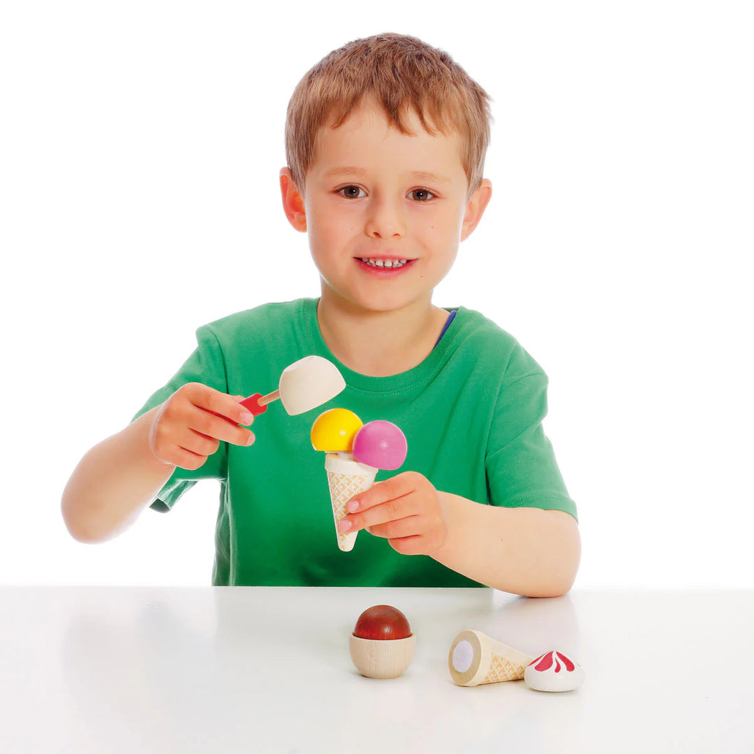 Ice Cream Party Assortment - Wooden Food