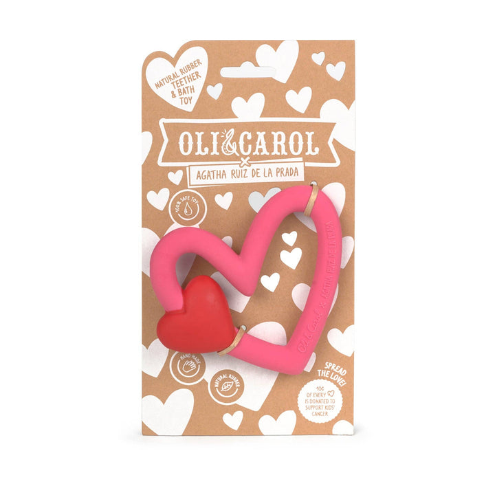 Heart Bracelet – Natural Rubber Teether & Bath Toy