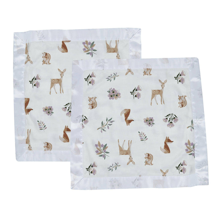 Sierra Fox and Deer Cotton Muslin Security Baby Blankie