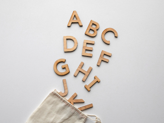 Wooden Uppercase Alphabet Set