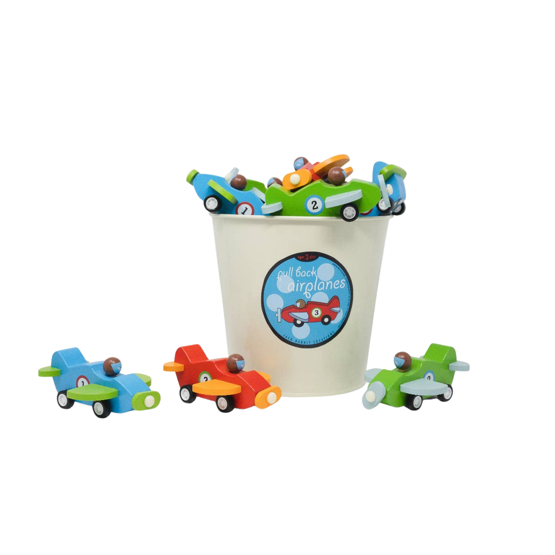 Pull Back Wooden Planes