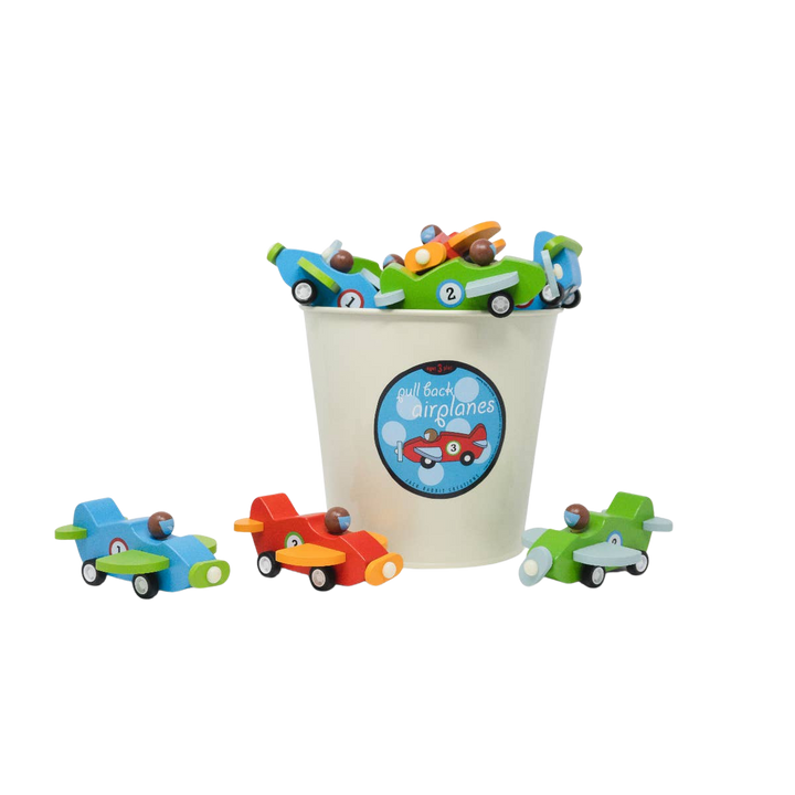 Pull Back Wooden Planes