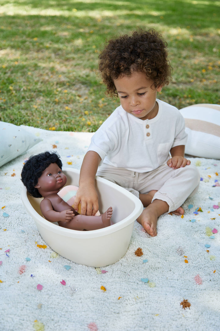 Doll Bathtub and Rainbow Sponge Set