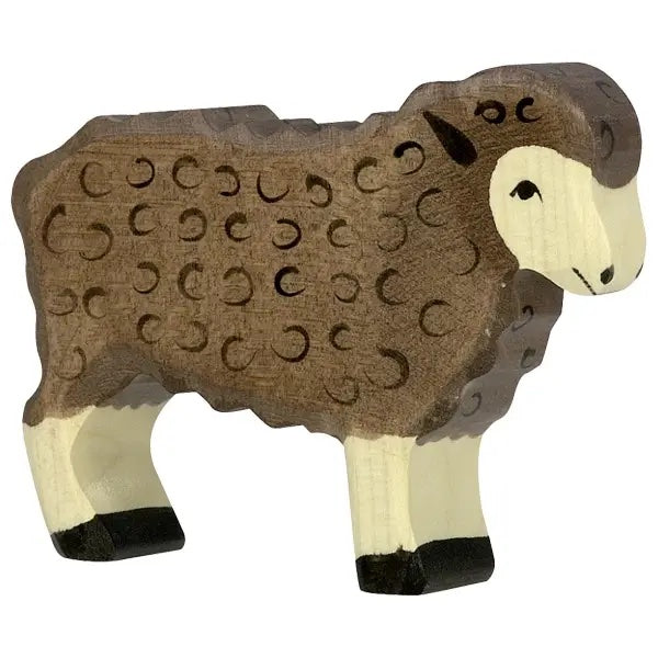 Wooden Brown Sheep