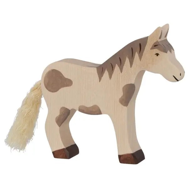 Wooden Cream Horse