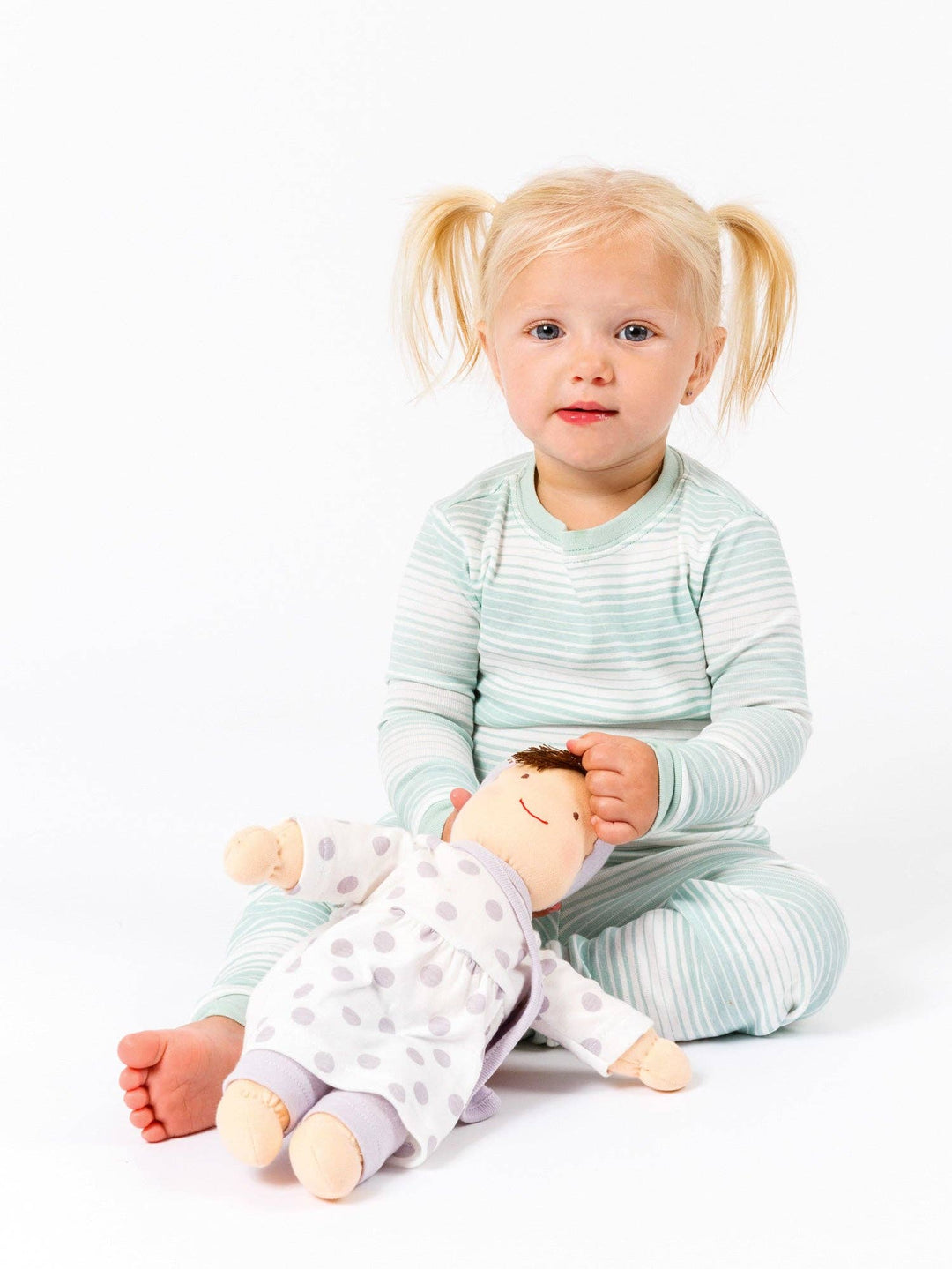 Jill Dress-Up Doll - Lavender Dot