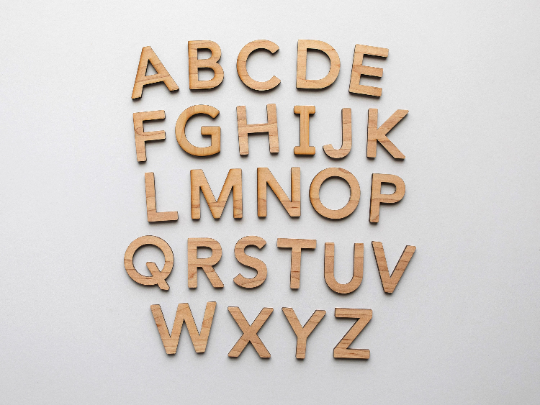 Wooden Uppercase Alphabet Set