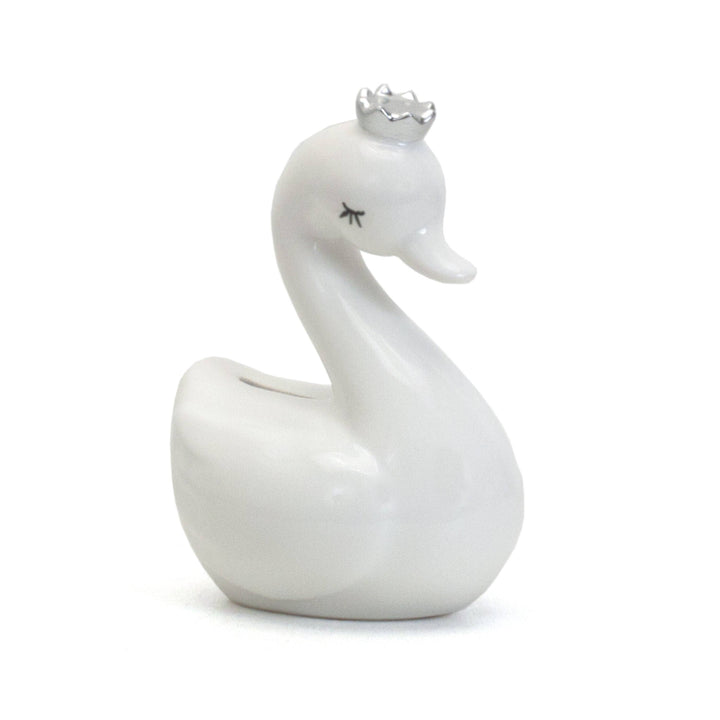 Swan with Silver Crown Bank