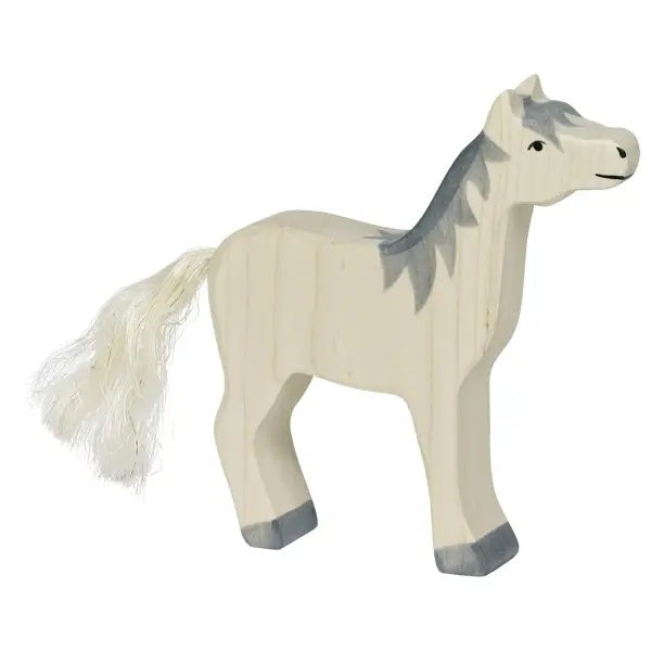 Wooden White Horse
