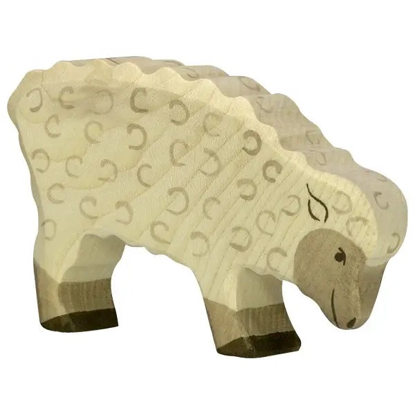 Wooden White Sheep