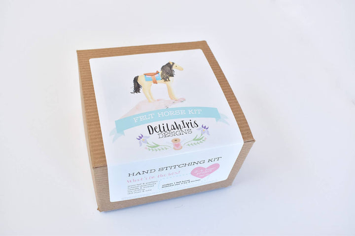 DIY Craft Kit - Felt Horse Stuffed Animal Sewing Craft Kit