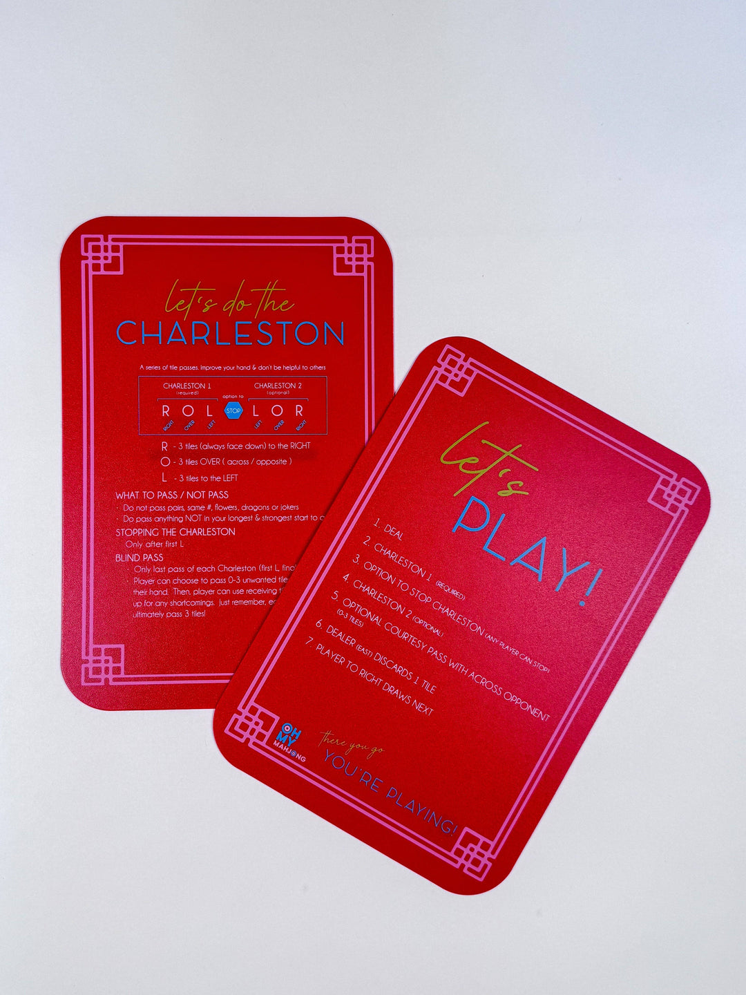 Red Mahjong Tile Shufflers