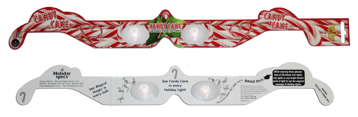 Candy Cane 3D HolidaySpecs Glasses