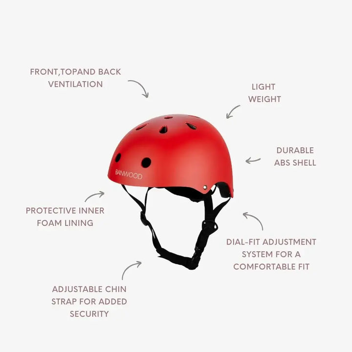 Bike Helmet by Banwood - red