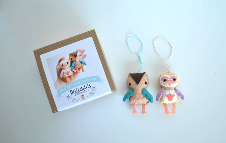 Owl Felt Ornament DIY Sewing Kit