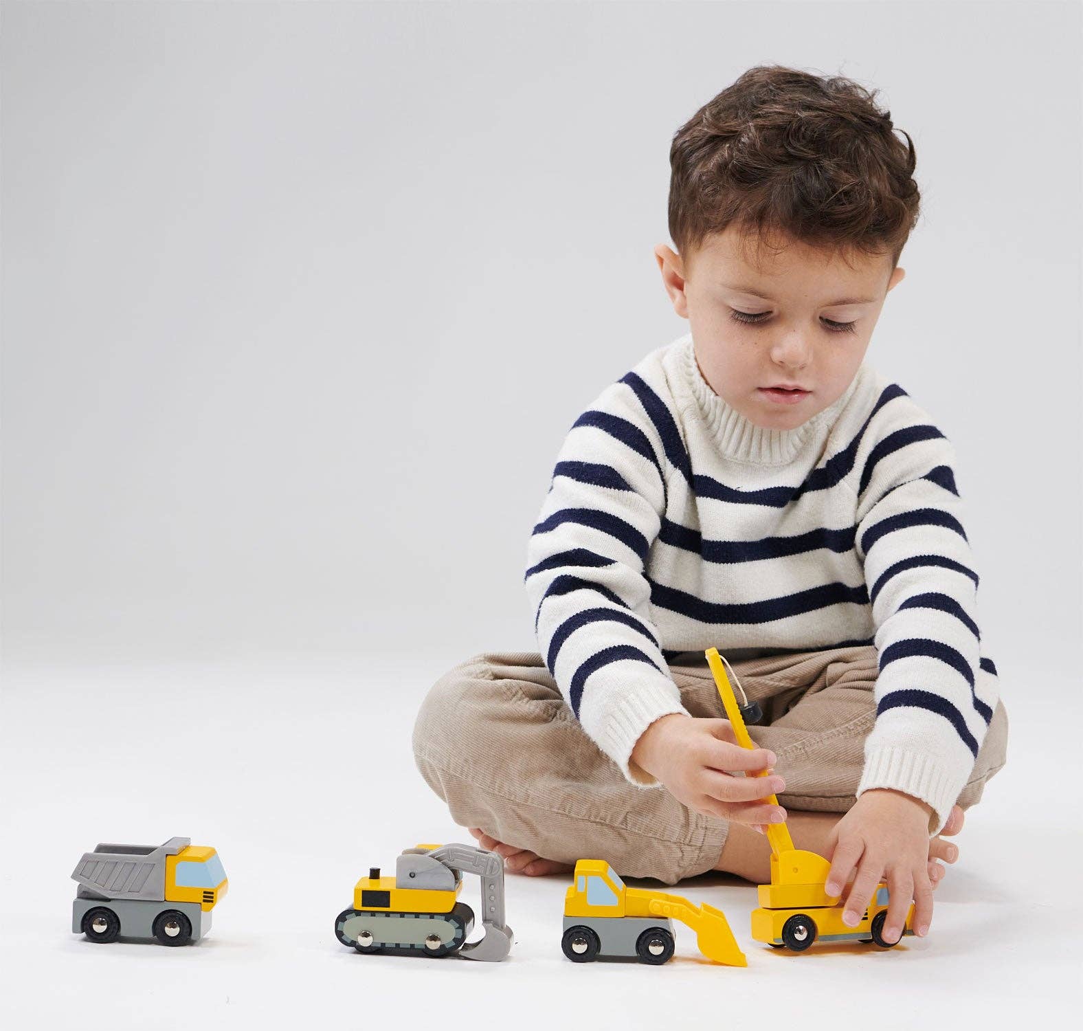 4-Piece Kids' Construction Vehicle Toy Set