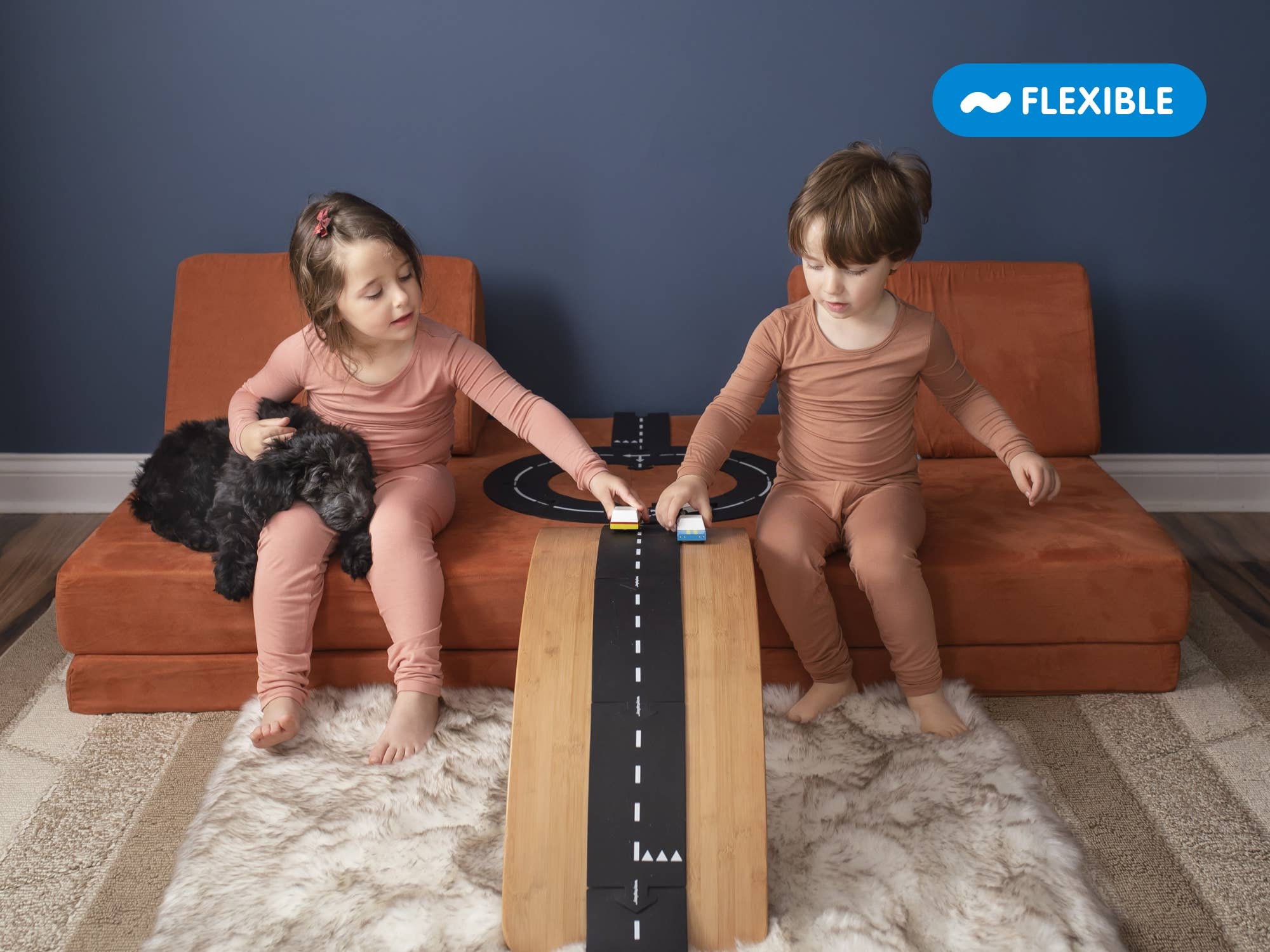 Medium Flexible Toy Road Set - Expressway