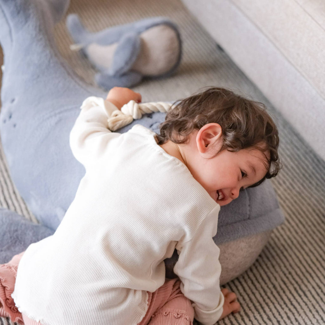 Whale Pouf (big!)