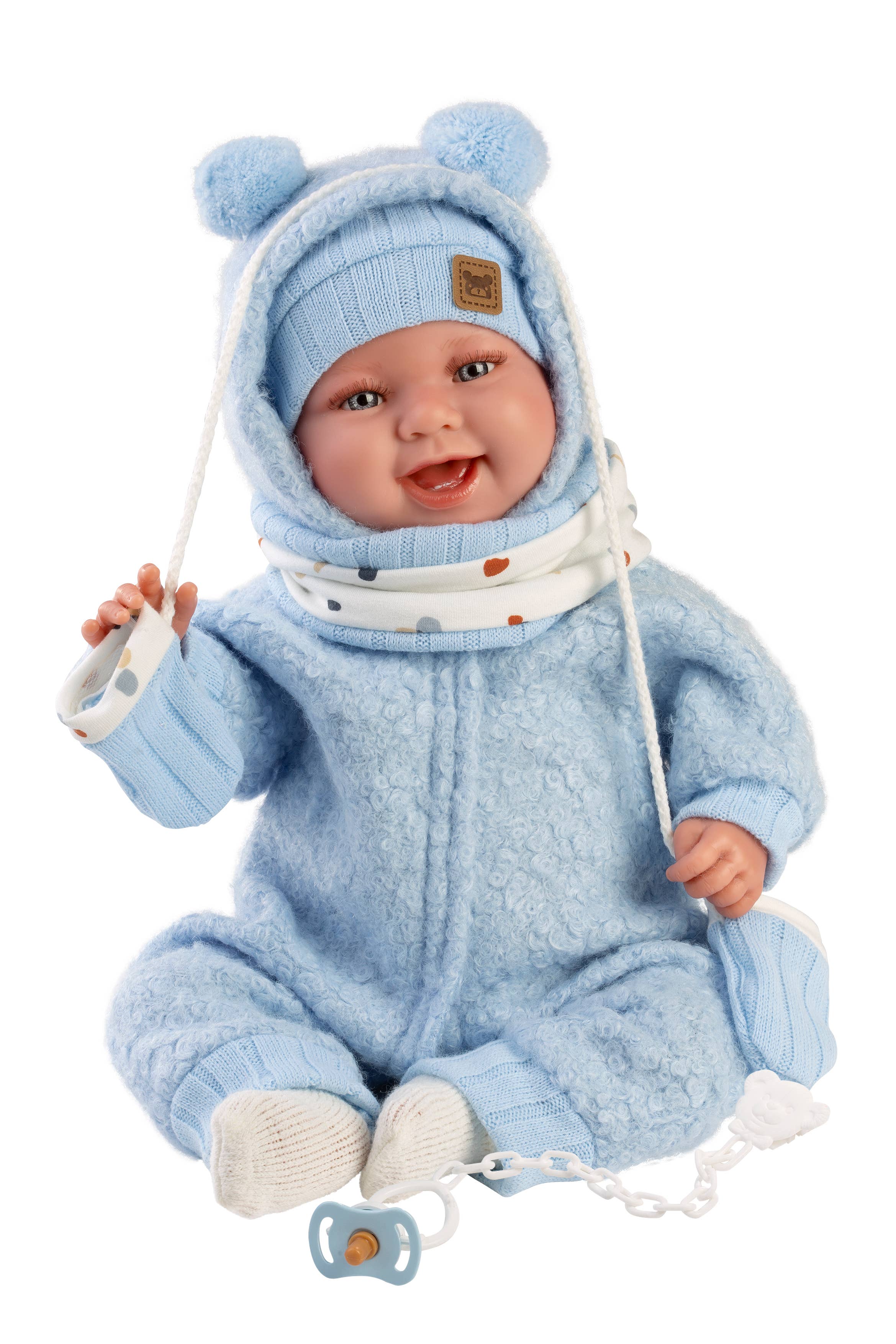 17.3" Soft Body Laughing Newborn Doll Theo