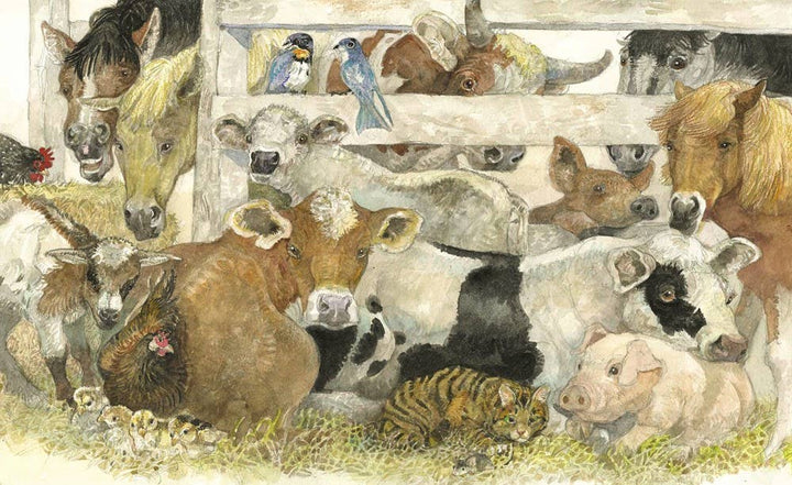 A Home in the Barn by Margaret Wise Brown, illustrated by Jerry Pinkney