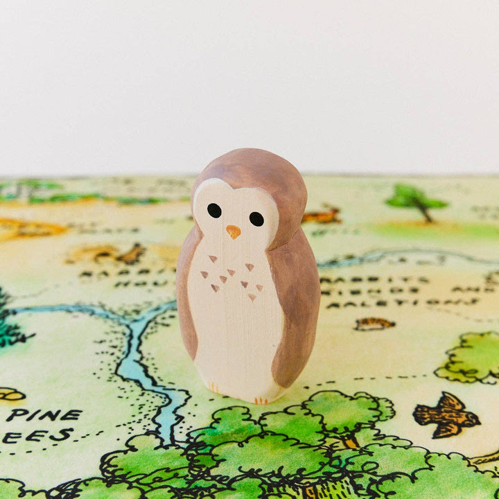 Owl Wooden Figure