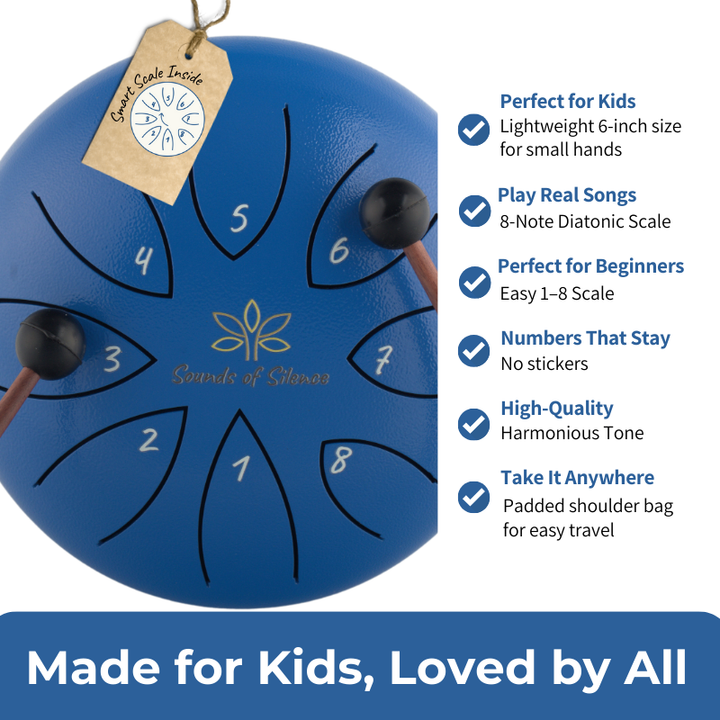 Magic Calm Steel Tongue Drum (blue)