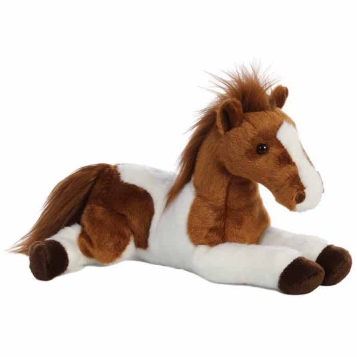 Brown Paint Horse Flopsie Stuffed Animal Tola