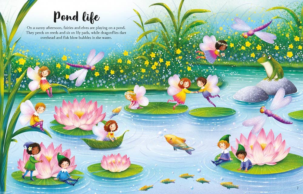 Fairies, Pixies and Elves Sticker Book by Usborne