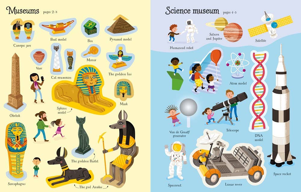First Sticker Book Museums by Usborne