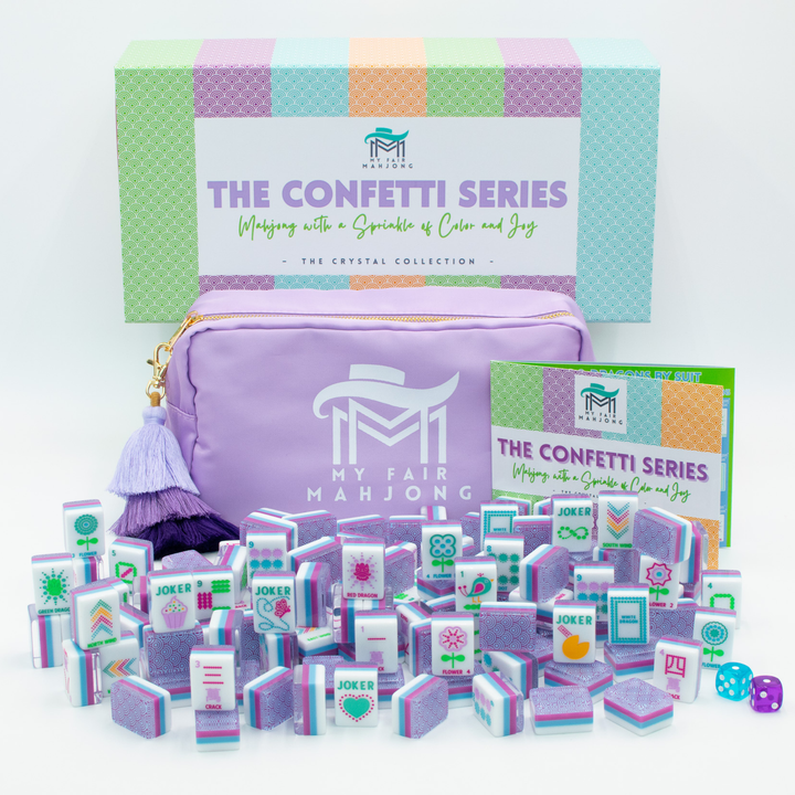 Confetti Series Tile Set in Purple by My Fair Mahjong
