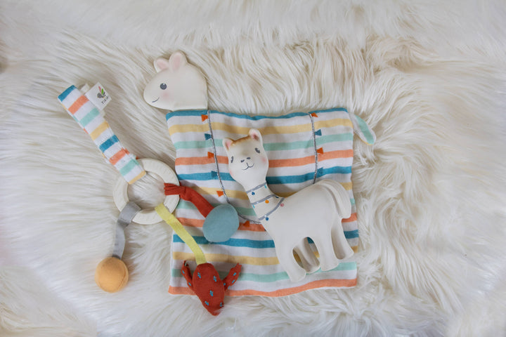 Lilith the Llama Organic Natural Rubber Teether Toy