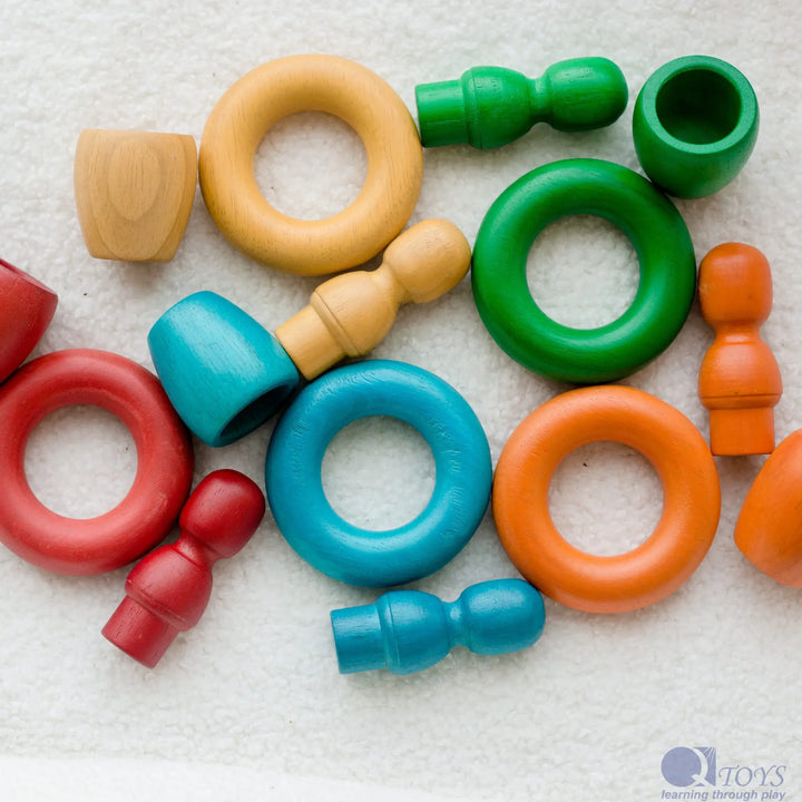 Rainbow People Cups and Rings