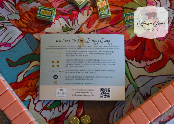 The Birdie Card: Beginner and Leveled Play Mahjong
