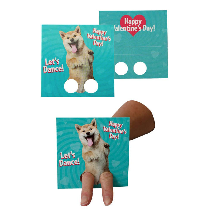Dancing Animals Finger Puppet Valentines