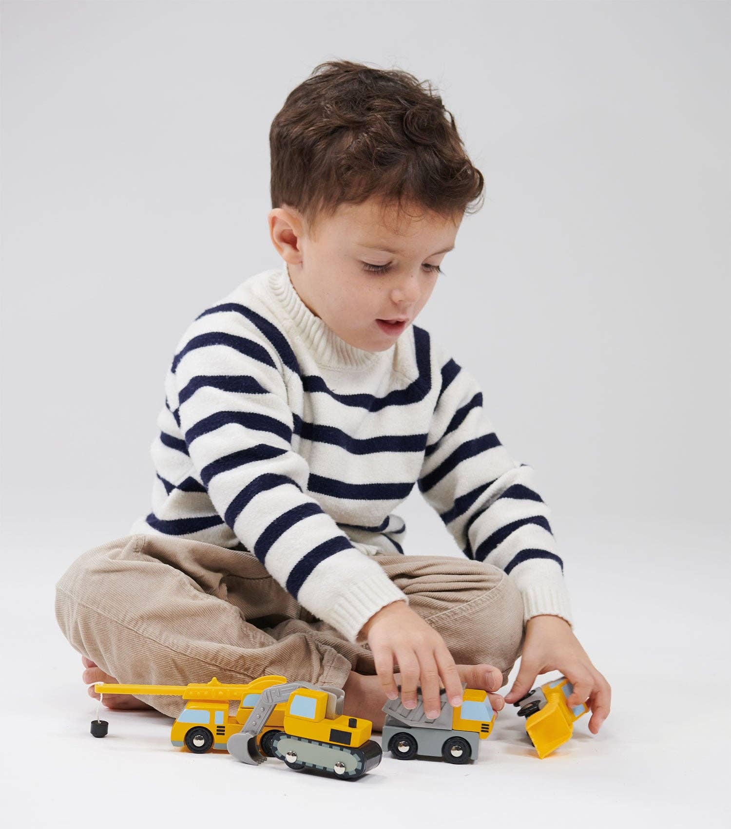 4-Piece Kids' Construction Vehicle Toy Set