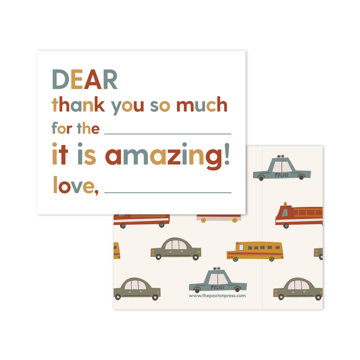 Kids Fill-in-the-blank Thank You Notes