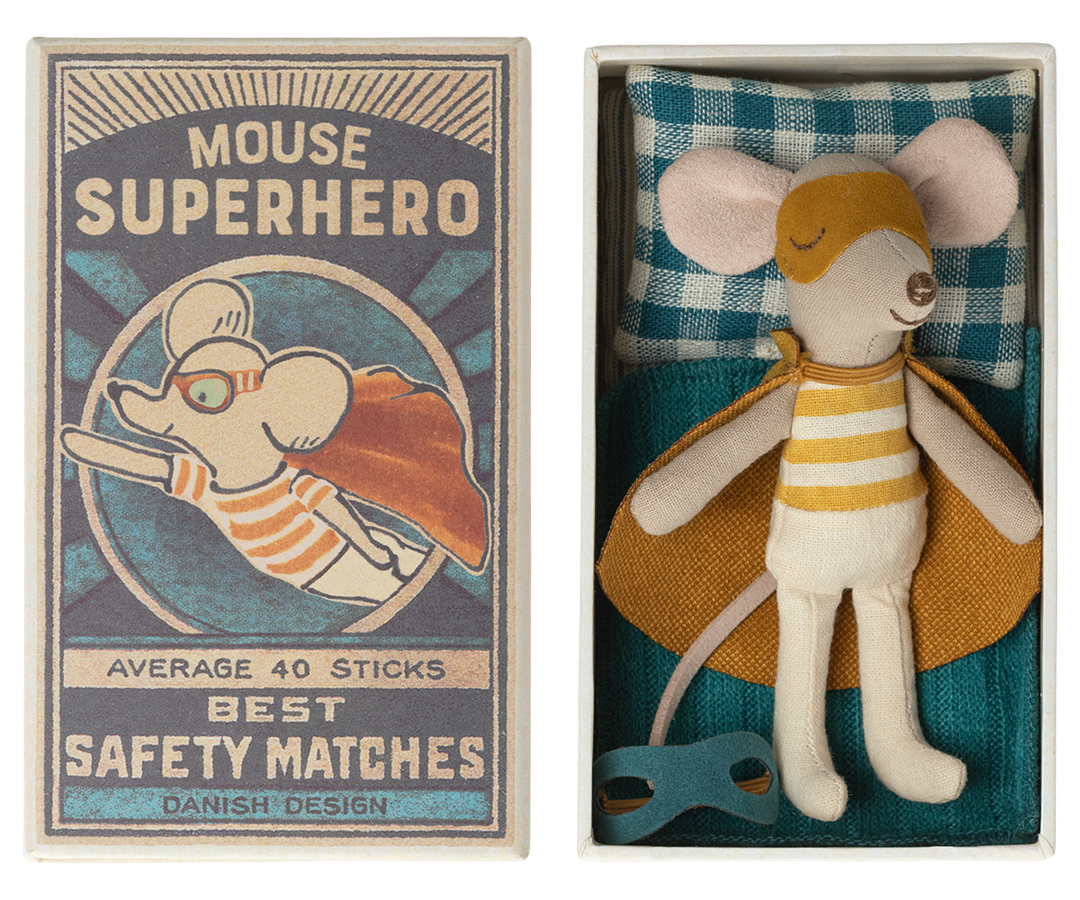 Maileg Super Hero Little Brother Mouse