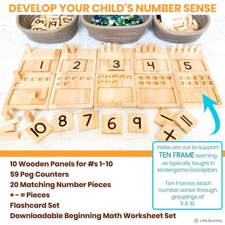 Counting Pegs Math Toy Set