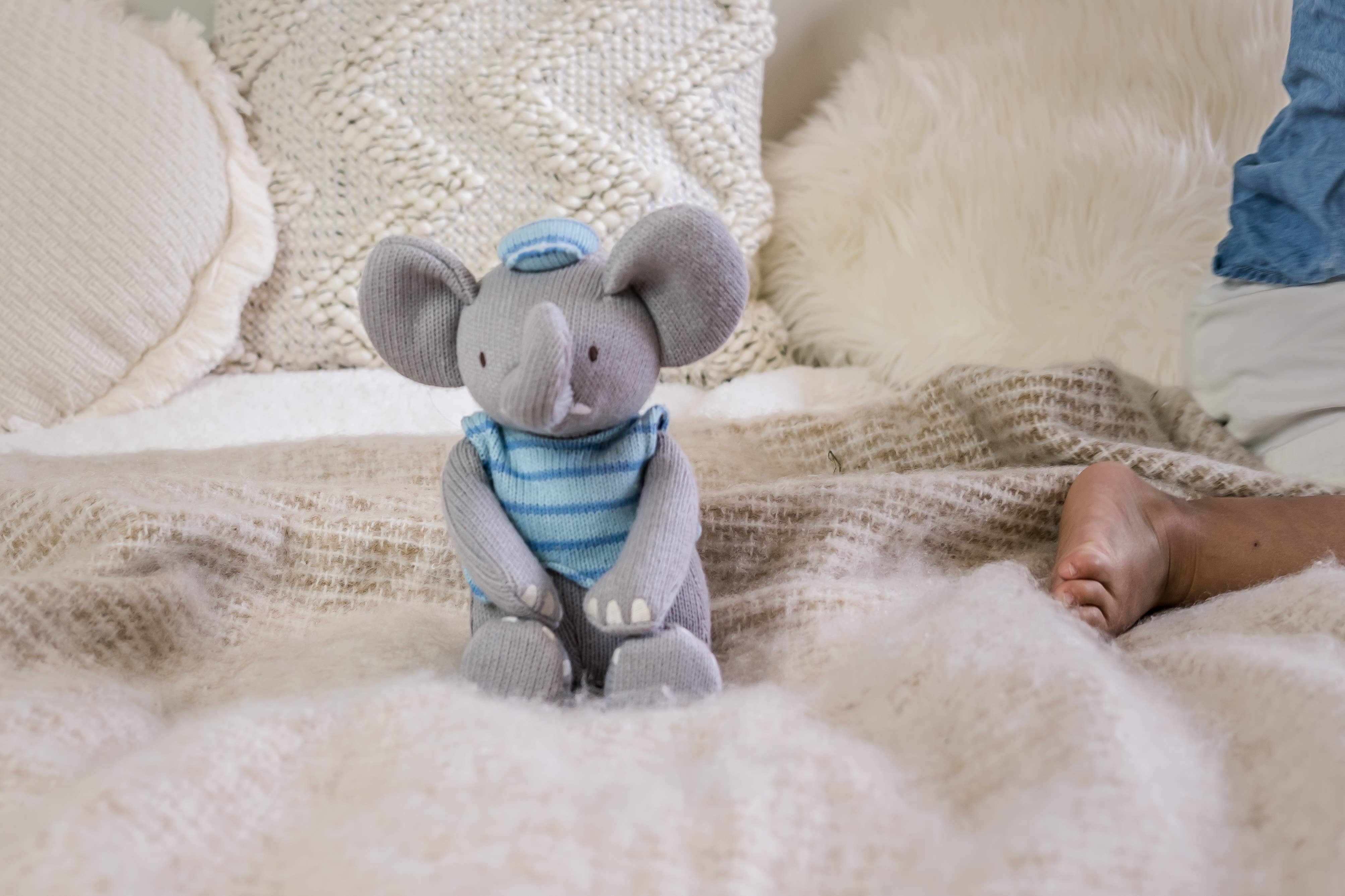 Alvin the Elephant Knitted Fabric Plush