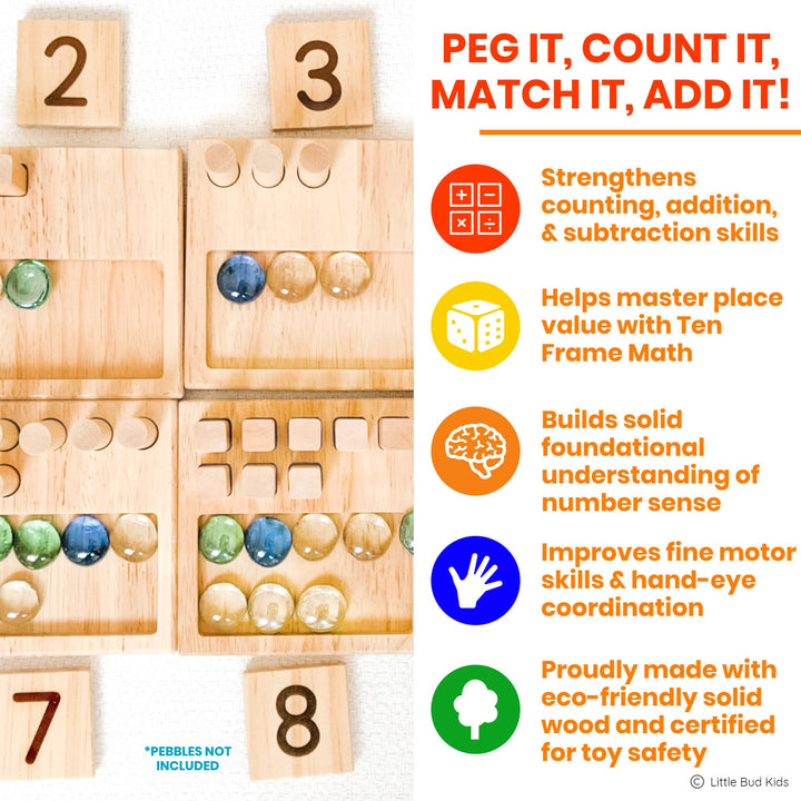 Counting Pegs Math Toy Set