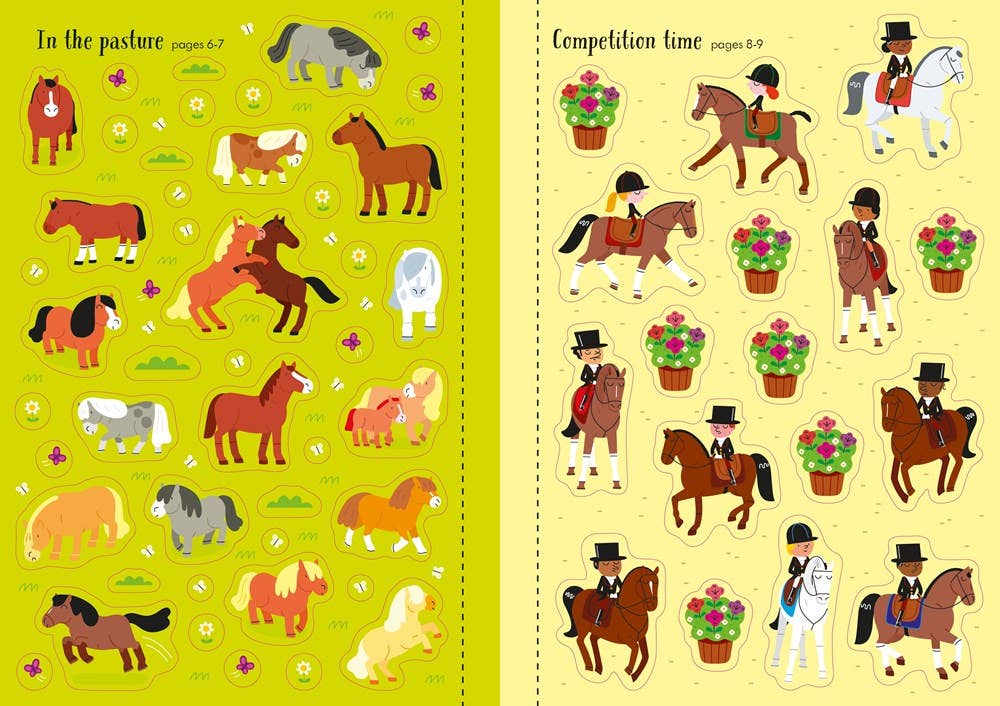 Little First Stickers Horses And Ponies: Usborne