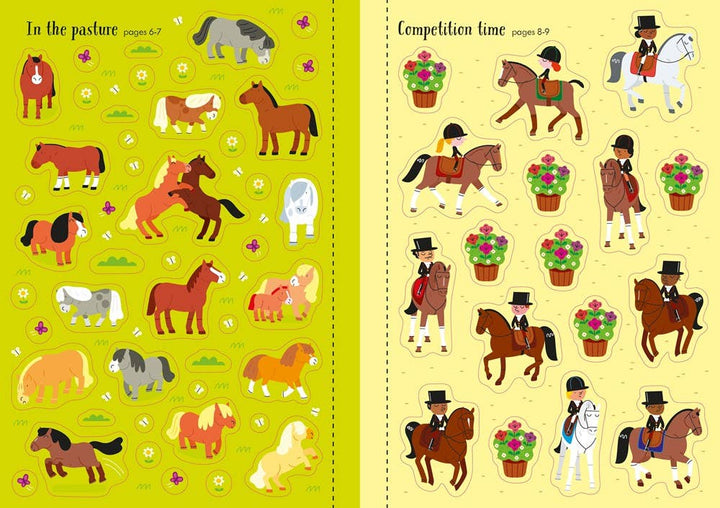 Little First Stickers Horses And Ponies: Usborne