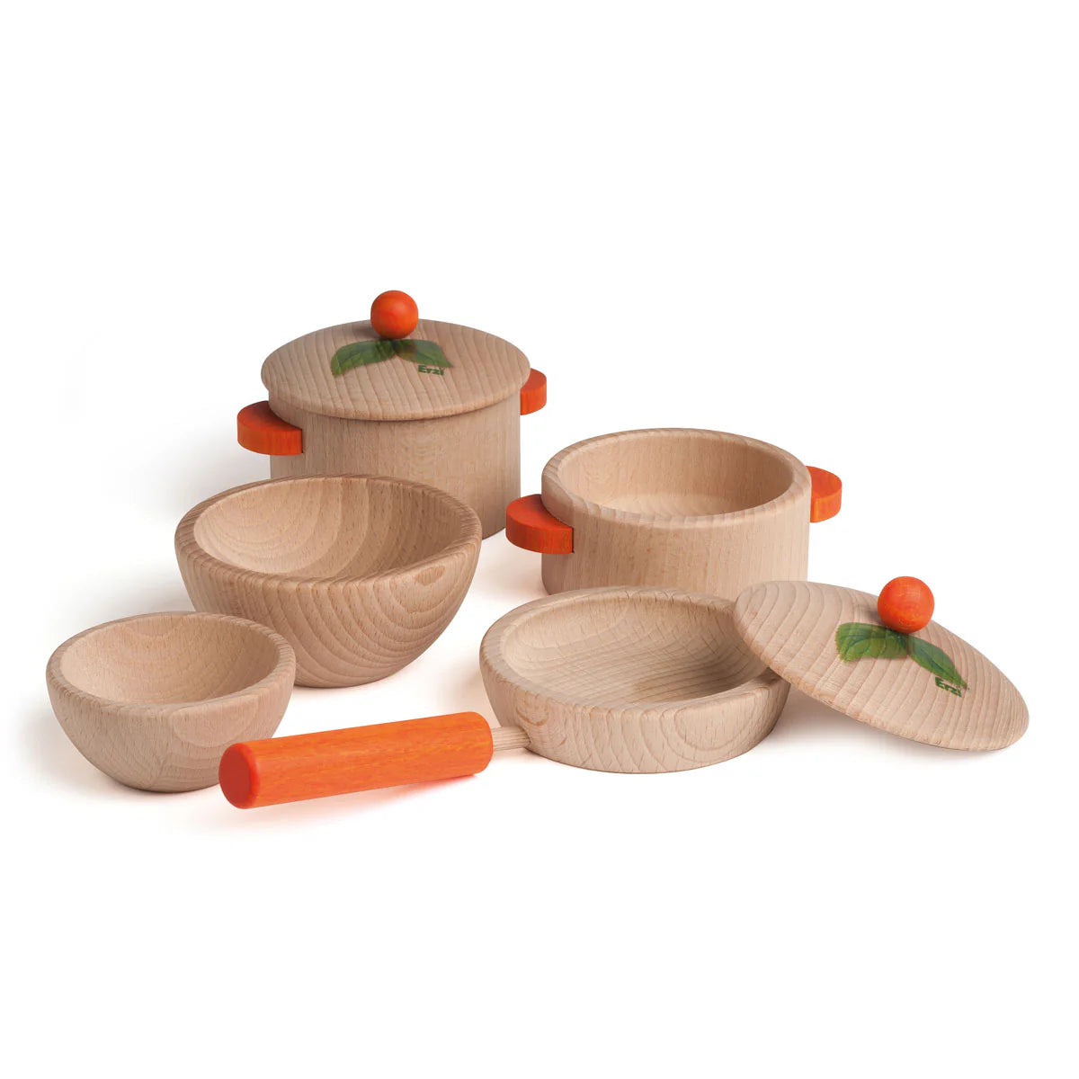 Cooking Set - Nature - Wooden Pots and Pans
