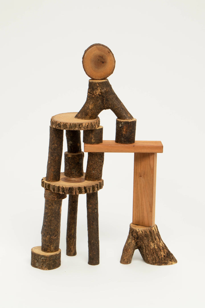 Giant Tree Blocks, 18 blocks with bark