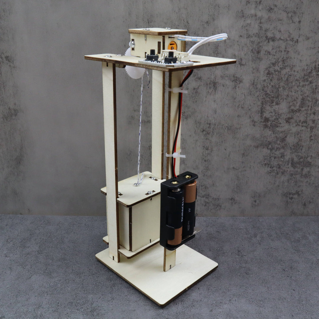 Electric Elevator DIY Kit, STEM Toy for Kids, Craft Kit
