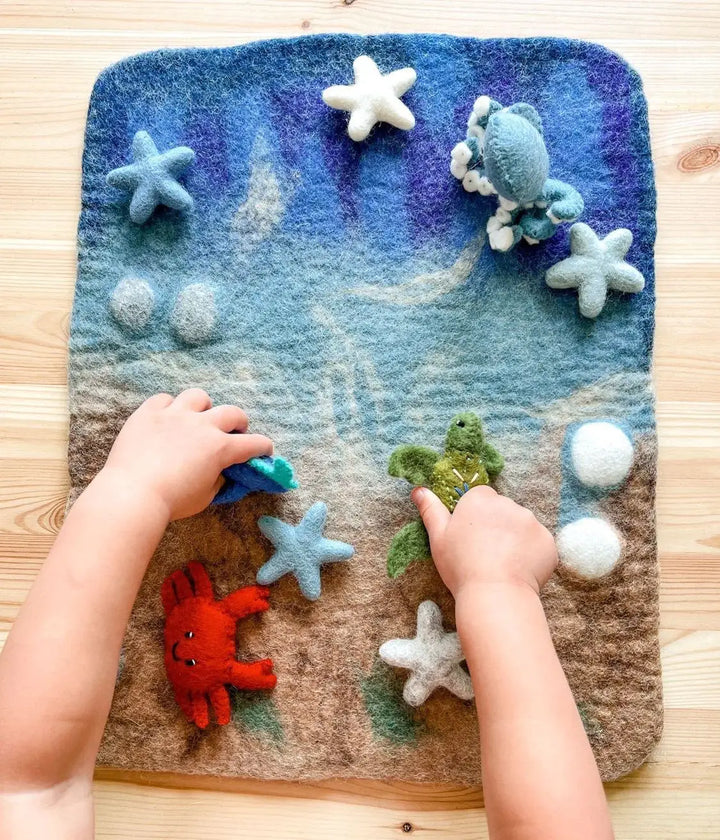 Felted Ocean Play Mat - Mat Only